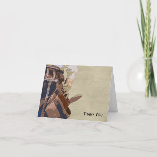 手軽なツール水彩 サンキューカード