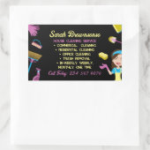 手配清掃家政婦 長方形シール (バッグ)