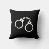 手錠のピクトグラムの装飾用クッション クッション (裏面)