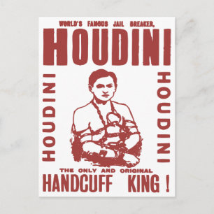 手錠の王Houdini ポストカード