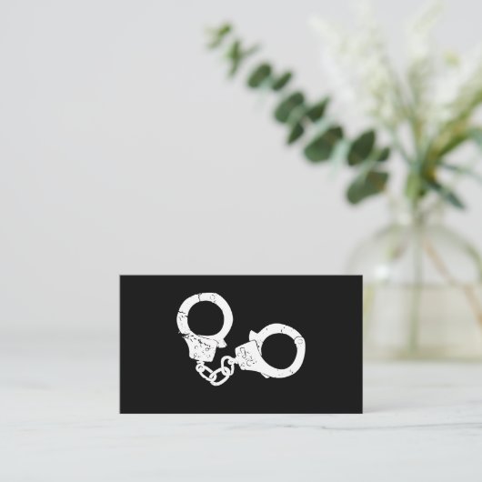 手錠の警察の法の執行はサーブArrを保護します 名刺 (スタンド正面)