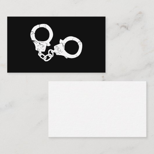 手錠の警察の法の執行はサーブArrを保護します 名刺 (正面/裏面)