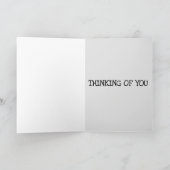 手錠をかける、きびしい恋愛の挨拶状 カード (内部)