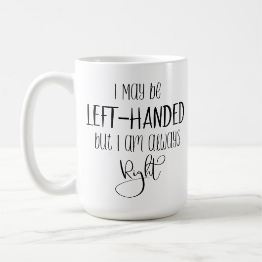 手離れに入れても僕は常に正しおもしろいい コーヒーマグカップ (左)