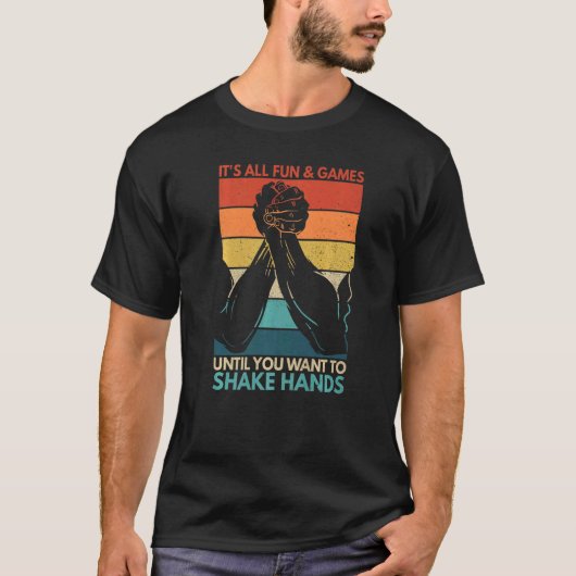 手離れに手を付け離れる人 Tシャツ (正面)