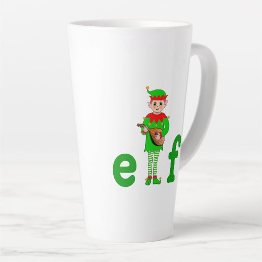 手離れミュージカル小妖精や小人 カフェラテマグ (右アングル)