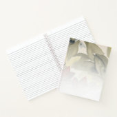 手離れ付き水彩植物螺旋 ノートブック (内部)