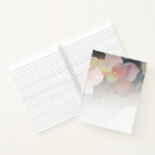 手離れ付き水色フローラバラ ノートブック (内部)