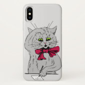 手離れ式の猫 Case-Mate iPhoneケース (裏面)