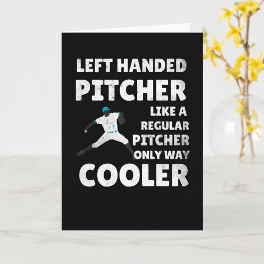 手離れ手贈り |左投げ野球 カード (黄色い花)