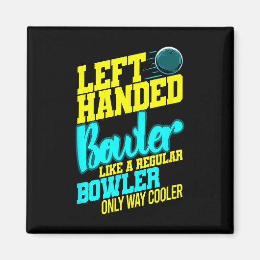 手離れ渡しボウリングをする人、 クリケットの投手ボウルバイルユーモアボーリングストライカー マグネット (正面)