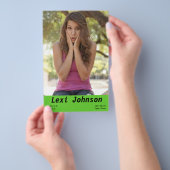 手頃なコンポジットカード モデル＆俳優 チラシ (ハンドル)