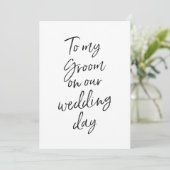 手頃な価格で 私の花婿に 結婚式当日に 招待状 (スタンド正面)