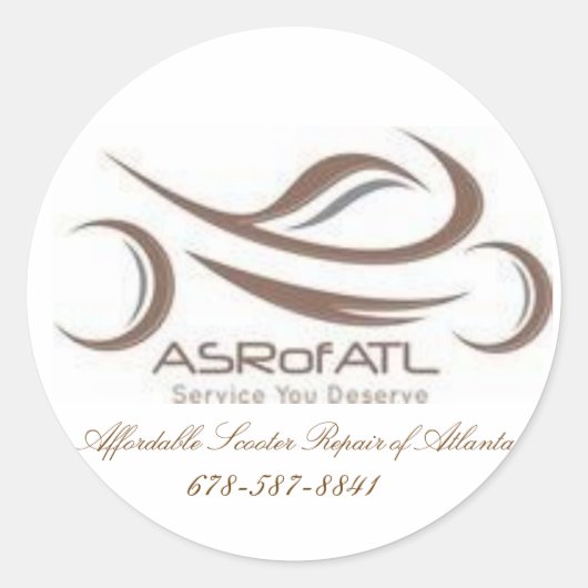 手頃アトランタのスクーター修理 ラウンドシール (正面)