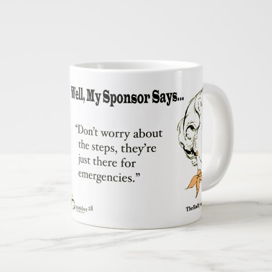 手順を気にしないで… ジャンボコーヒーマグカップ (正面右)