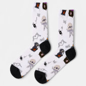 手順：不気味ハロウィーンキャラクターソックス ソックス (左)