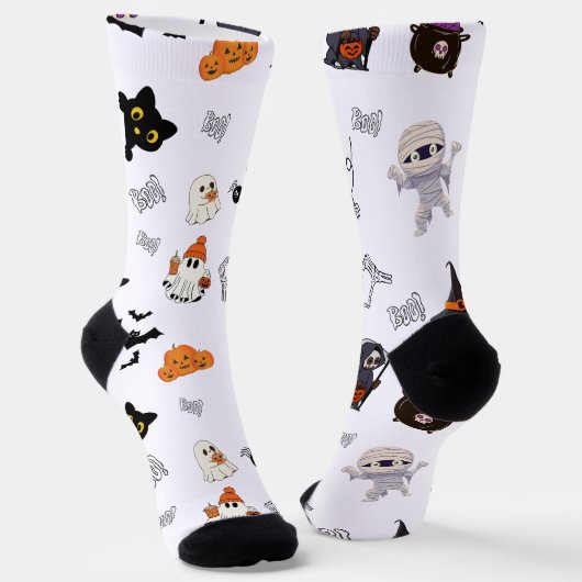 手順：不気味ハロウィーンキャラクターソックス ソックス (傾斜あり)