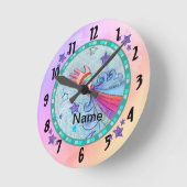 手飛んでいる時計 ラウンド壁時計 (傾斜)