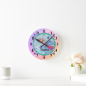 手飛んでいる時計 ラウンド壁時計 (ホーム)