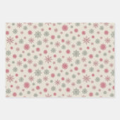 手魅力的引きクリスマスのモチーフ。 ラッピングペーパーシート (正面3)