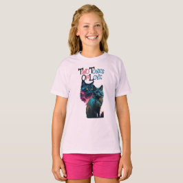 手鮮やか形:線カラフルのペア Tシャツ