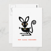 手 – オーストラリアの野生生物 – 有袋類 –  ポストカード (正面/裏面)