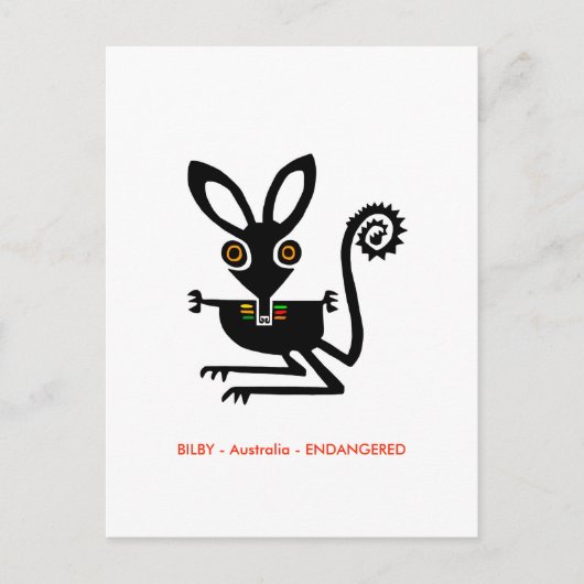 手 – オーストラリアの野生生物 – 有袋類 –  ポストカード (正面)