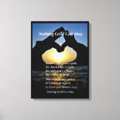 手 キャンバスプリント (正面)