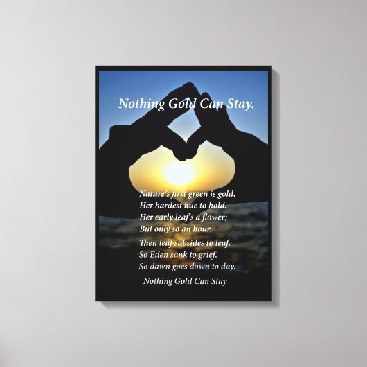 手 キャンバスプリント (正面)