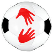 手 サッカーボール (回転)