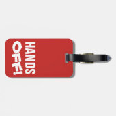 手! (サービス犬のために逆にされて) ラゲッジタグ (裏面横)