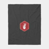 手, ジェスチャー, 親指, フォント, 赤, 手首, 爪, 魔法使い フリースブランケット (正面)