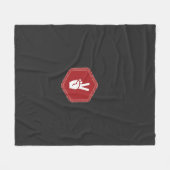 手, ジェスチャー, 親指, フォント, 赤, 手首, 爪, 魔法使い フリースブランケット (正面(横))