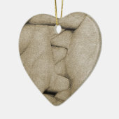 手 セラミックオーナメント (左)