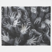 手 フリースブランケット (正面(横))