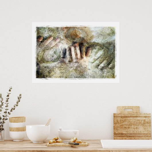 手 ポスター (キッチン)