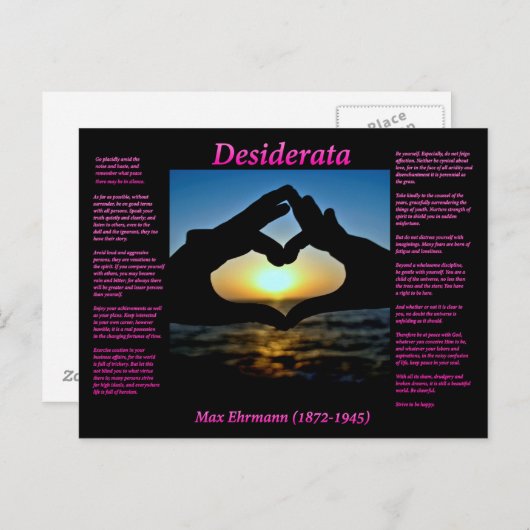 手 ポストカード (正面/裏面)