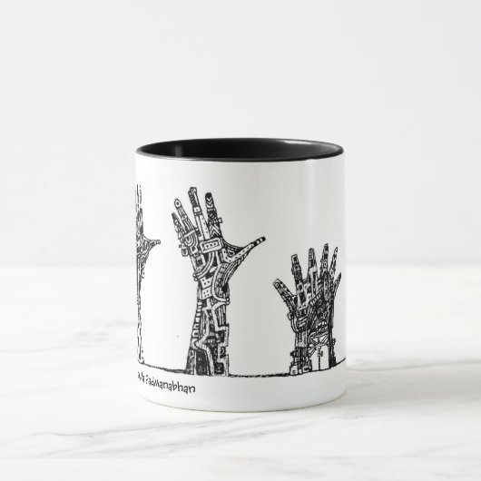 手 マグカップ (中央)