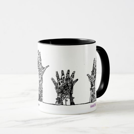 手 マグカップ (正面右)