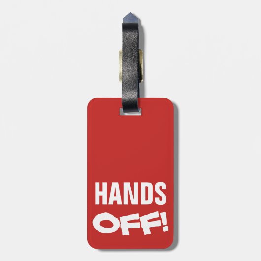 手! ラゲッジタグ (裏面縦)