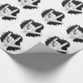 手、愛、手話のスケッチ ラッピングペーパー (角)