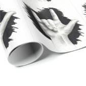 手、愛、手話のスケッチ ラッピングペーパー (ロールコーナー)