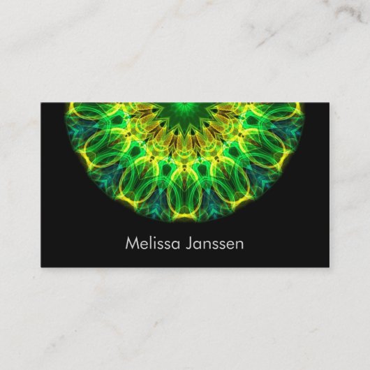 手-曼荼羅--を握ります 名刺 (正面)