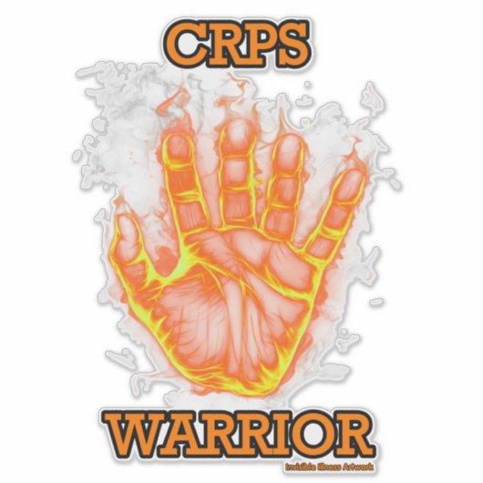 手/炎…CRPS シール (正面)