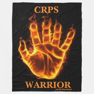 手/炎…CRPS フリースブランケット