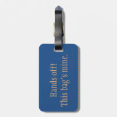 "手!" 荷物のラベル ラゲッジタグ (裏面縦)