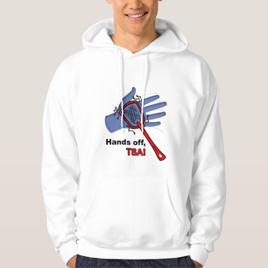 手、TSA! Tシャツのフード付きスウェットシャツ パーカ (正面)