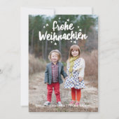 手beschriftete Weihnachtsfeiertags-Grus シーズンカード (正面)