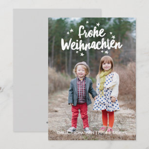 手beschriftete Weihnachtsfeiertags-Grus シーズンカード