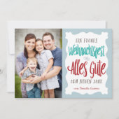 手beschriftete Weihnachtsfeiertags-Grus シーズンカード (正面)